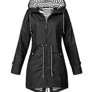 Waterdichte jas met capuchon voor dames