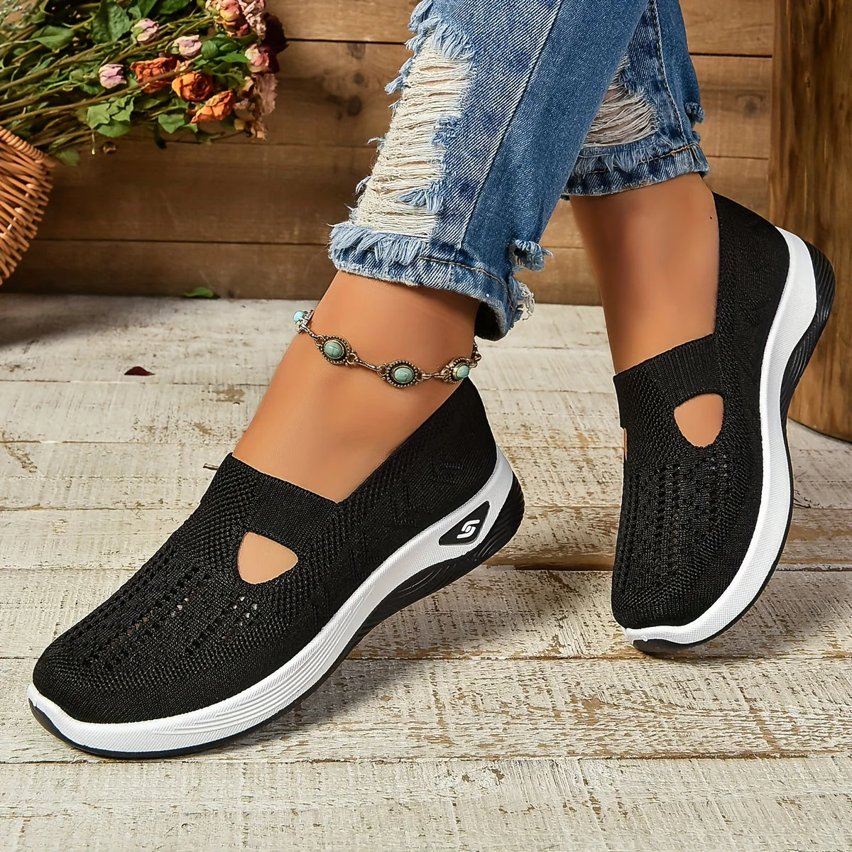 Ademend Slip-On Mesh Sneakers voor Vrouwen - Afbeelding 4
