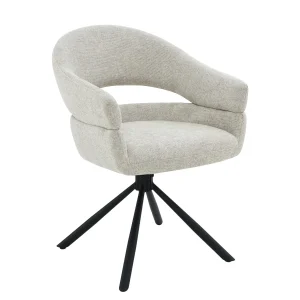 Eetkamerstoel (set van 2) Linn Draaibaar Toffee Beige Livingfurn