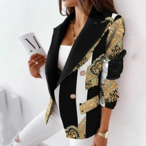 Damesblazer met Wendekraag