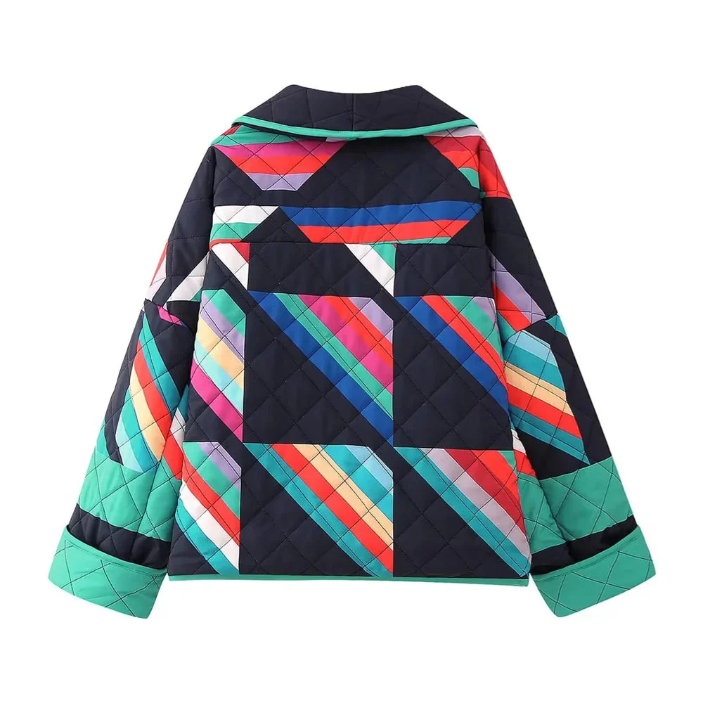 Paisley – Stijlvolle Polo Collar Cardigan Coat - Afbeelding 5