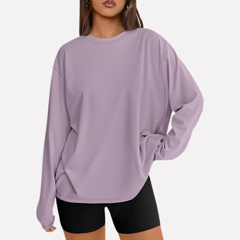 Vrouwen Oversized Lange Mouwen Shirt - Afbeelding 8