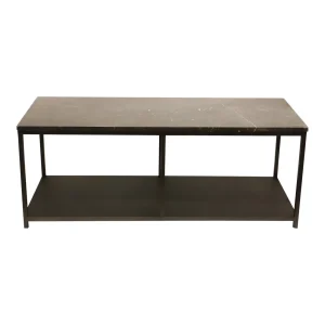 Sidetable Laco Bruin Marmer Taupe Metaal PTMD