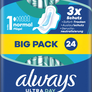 Always Ultra Binden Day Normal 1 Met Vleugels Big Pack