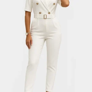 Eleganza – Jumpsuit met Ceintuur voor Dames