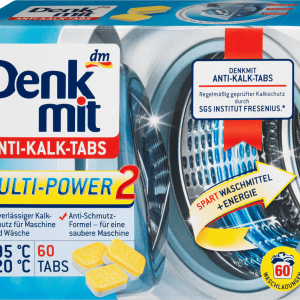 Denkmit Wasmachinereiniger Tabs Anti-Kalk, 60 Stuks
