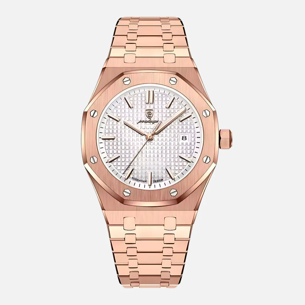 Elegant herenhorloge van roestvrij staal - Afbeelding 7