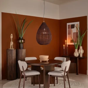 Eettafel Dayton Rond Walnoot 120 cm Lifestyle Homecollection