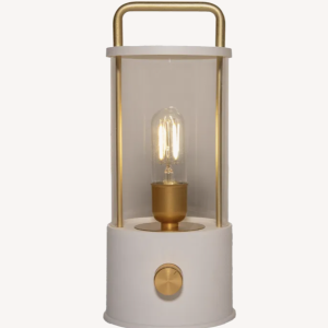 Draadloze Tafellamp Lantaarn – Oplaadbare Lamp – Dimbaar – Wit – 25cm – Tafellamp Oplaadbaar – USB – Binnen en Buiten