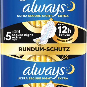 Always Ultra, Maandverband Secure Night Extra 5, 14 Stuks