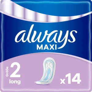 Always Maxi Profresh Long 14 Stuks Maandverband Met Vleugels