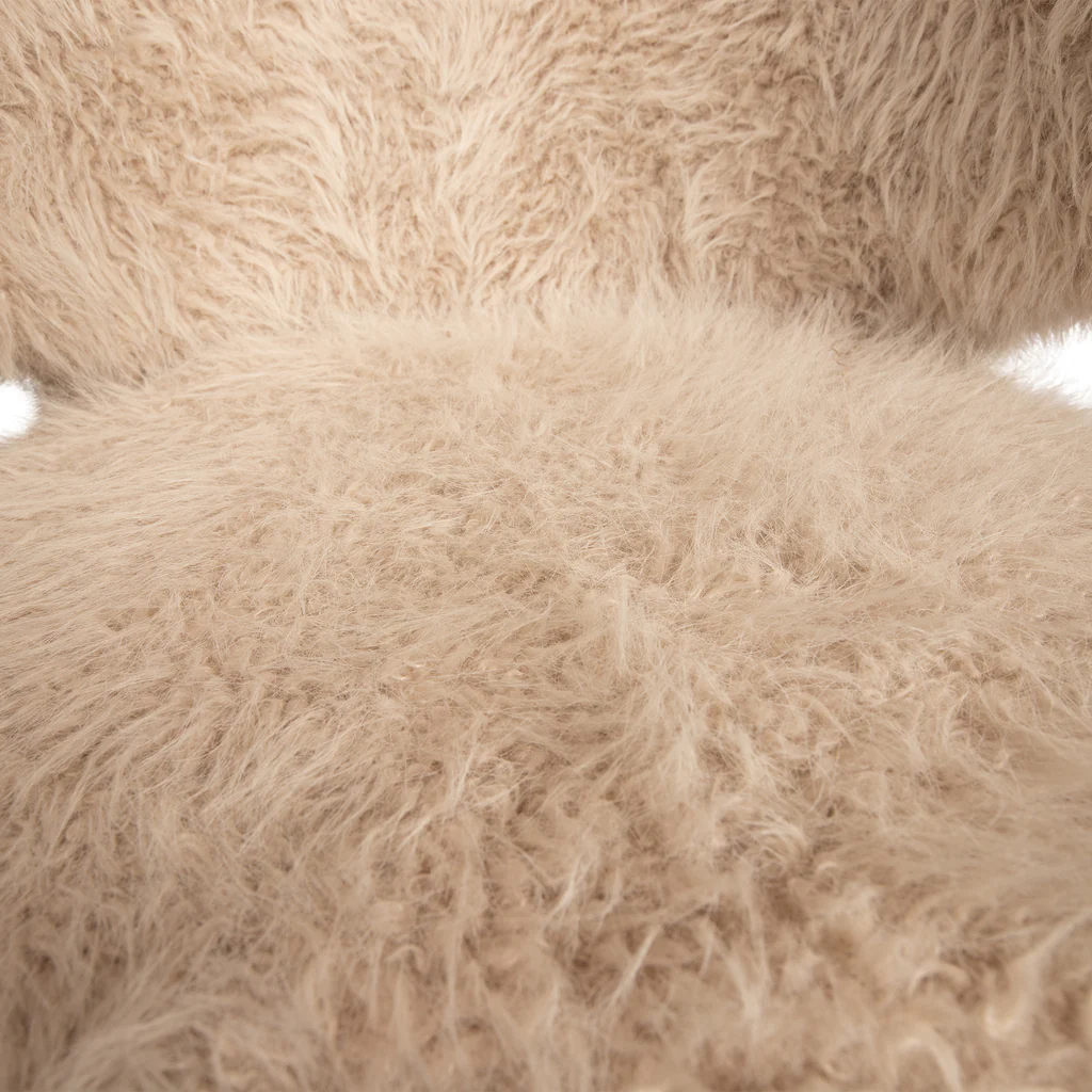 Barstoelen Ares Haar Beige Set van 2 PTMD - Afbeelding 7