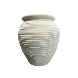Pot Bain Beige Terracotta Rond PTMD
