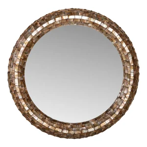 Spiegel Chelsae Bronze Shell Rond 82 cm PTMD