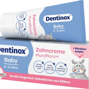 Dentinox Baby Tandpasta Mundflora Plus met Finger‑Tandborstel 0 ‑ 2 Jaar 30 ml