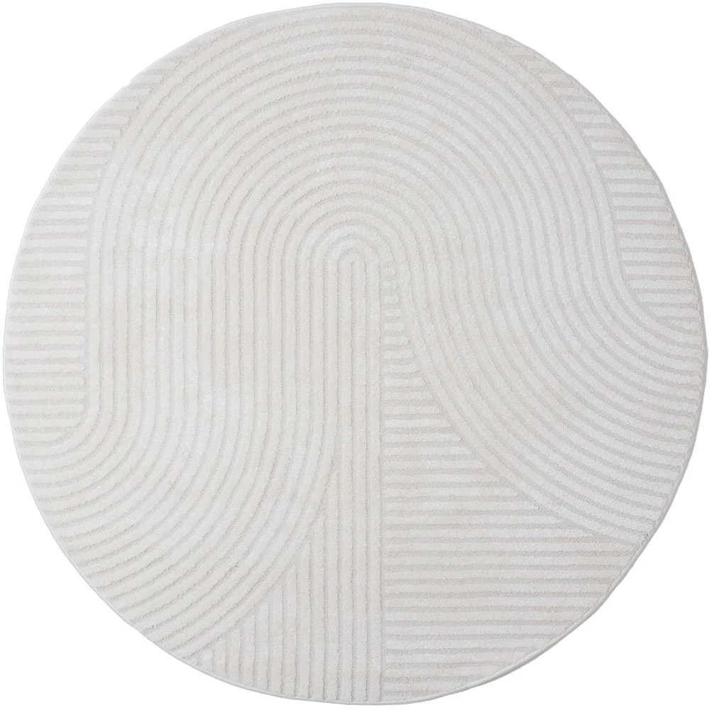 Vloerkleed Ella Cream Rond ø240 cm