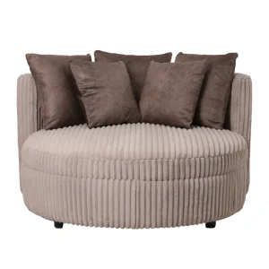 Fauteuil Fayen Taupe Met 5 Kussens PTMD