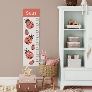 Groeimeter met lieveheersbeestjes