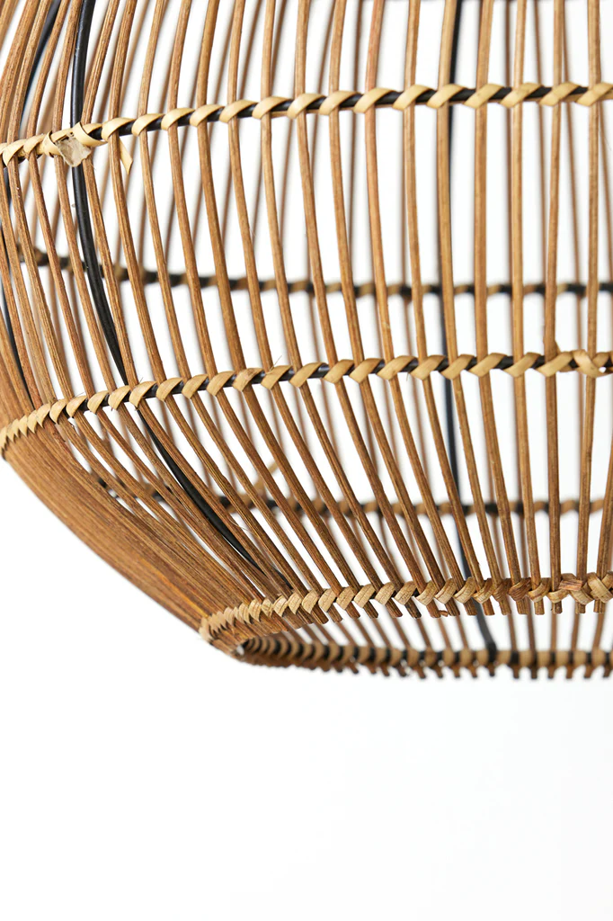 Ceiling lamp Pacino - Dark Brown Rattan - Ø40x41.5cm - Afbeelding 5