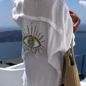 Losse Zomer Blouse Met Lange Mouwen