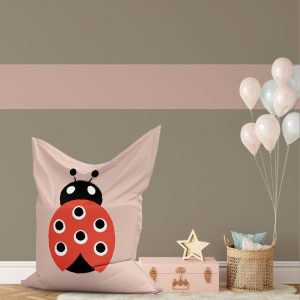 Schattige zitzak met lieveheersbeestjes in diverse kleuren