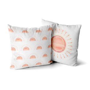 Kussen met zonnen in boho stijl