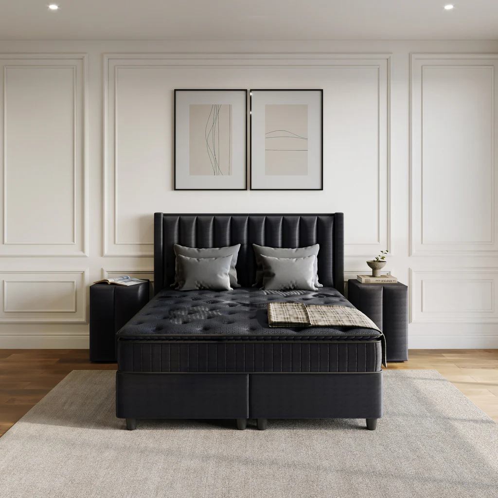 Storage box spring Blackpearl Anthracite 180x210 - Afbeelding 2