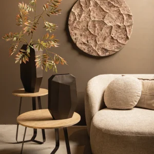 Wandpaneel Rafet Grey Cement Rond 80 cm PTMD